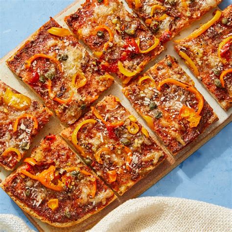 Recipe: Sweet Pepper Focaccia Pizza with Spicy Garlic Oil - Blue Apron