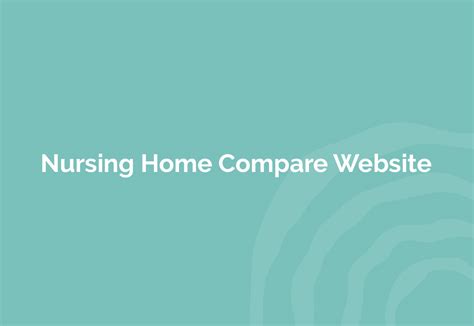 Nursing Home Compare Website | The Senior Source