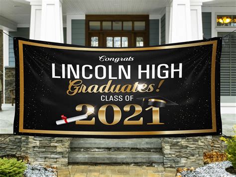 Graduation Banner High School Banner School Banner Vinyl | Etsy