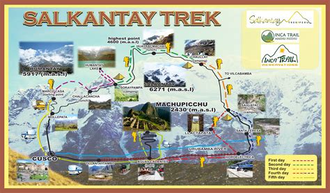 Salkantay trek map