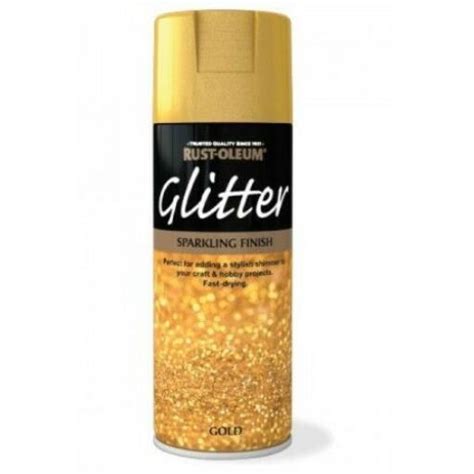 GOLD GLITTER SPARKLING FINISH RUST-OLEUM Fast Dry Spray Paint Aerosol 400ml