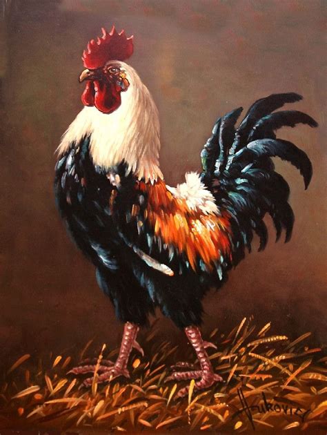 Rooster - the master of the yard #211816 | Paintings for Sale | Rooster ...