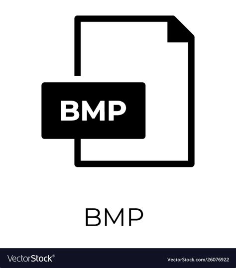 Bmp file format Royalty Free Vector Image - VectorStock