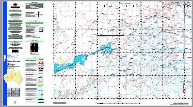 Sandover River 1-250,000 Topographic Map - Maps, Books & Travel Guides