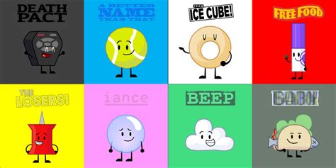 My Favorite BFB Characters On Each Team by objectshowfan543 on DeviantArt