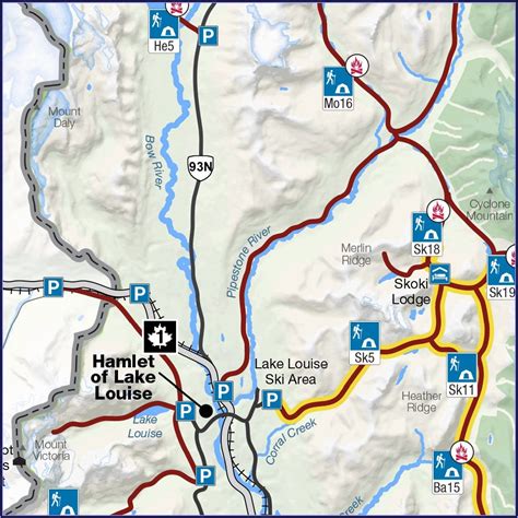 Banff National Park Hiking Map Pdf - map : Resume Examples #edV1p4EoYq