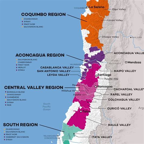 Chile Wine Map (Digital Download PDF) | Wine Folly