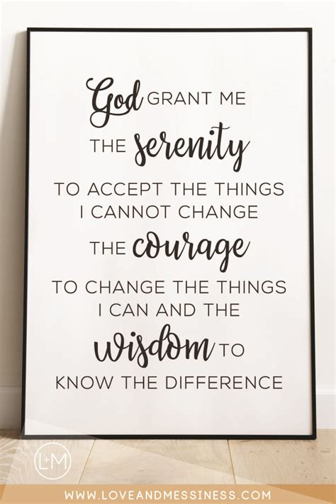 Full Serenity Prayer Wall Art | ednasantos1