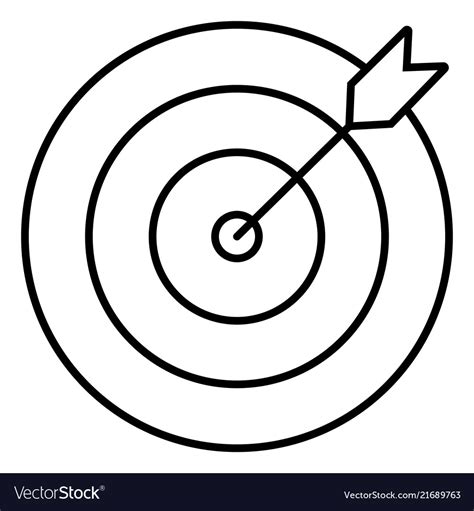 Target icon Royalty Free Vector Image - VectorStock