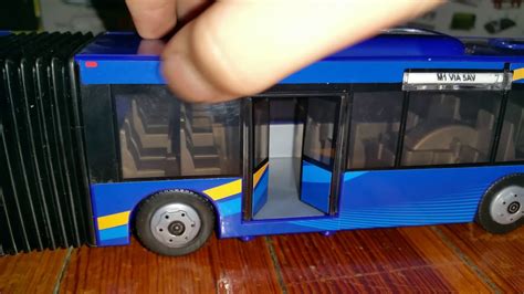 New MTA articulated blue bus - YouTube