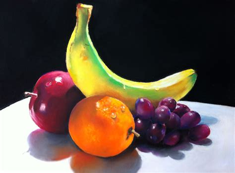 Nature's Bounty Fruit Pastel | Still Life Painting