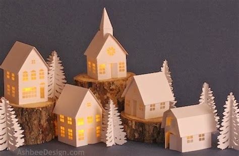 paper village | Diy christmas village, Paper house template, Christmas villages