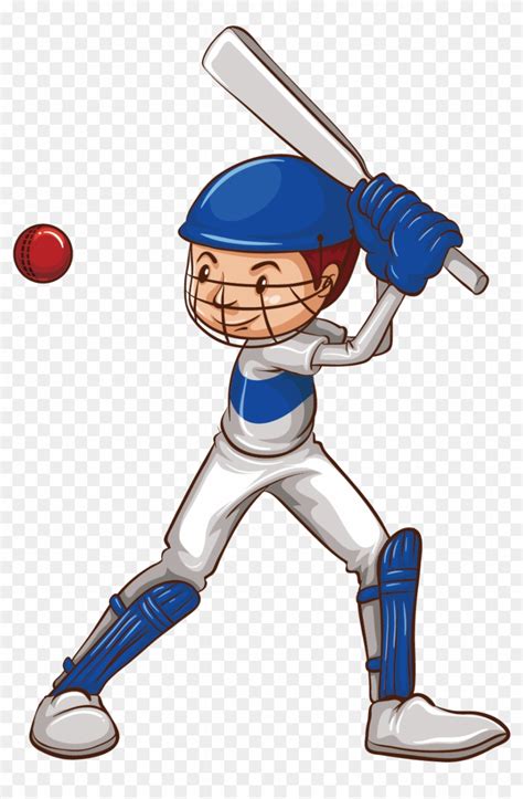 Cricket Drawing Sketch - Boy Playing Cricket Cartoon - Free Transparent ...