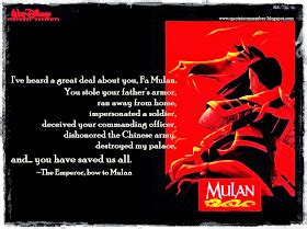 Quote to Remember: MULAN [1998]