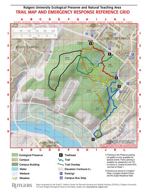 Rutgers Gardens Trail Map | Fasci Garden