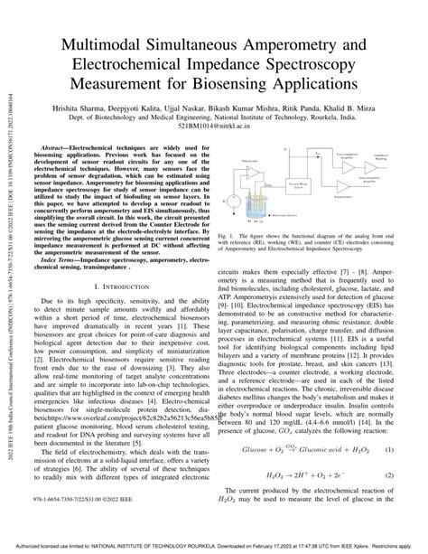 (PDF) Multimodal Simultaneous Amperometry and Electrochemical Impedance ...