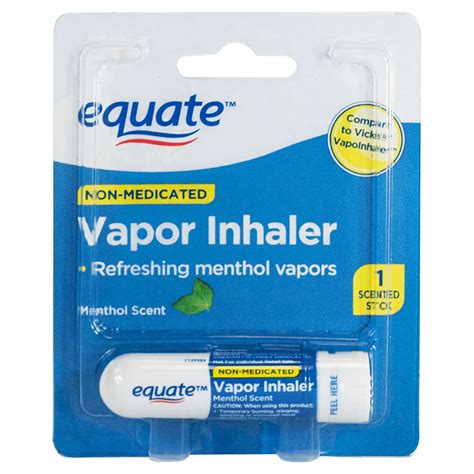 Equate Non-Medicated Vapor Inhaler Stick for Nasal Decongestion ...