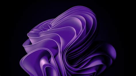 Windows 11 AMOLED Purple abstract 4K Wallpaper