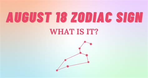 August 18 Zodiac Sign Explained | So Syncd