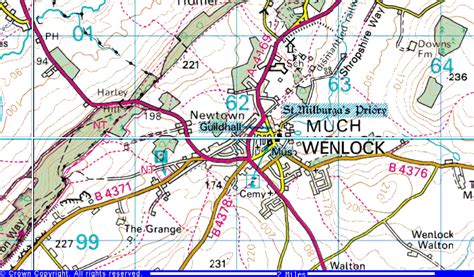 Much Wenlock Map