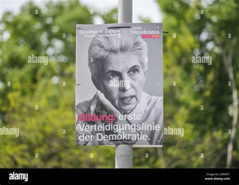 FDP, Marie-Agnes Strack-Zimmermann, election poster for the European ...