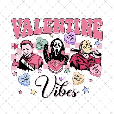 Valentine Vibes Png, Horror Valentine Png, Be Mine Valentine Png ...