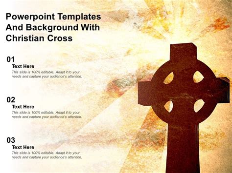 Powerpoint Templates And Background With Christian Cross | Presentation Graphics | Presentation ...