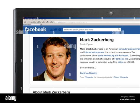 Facebook Profile Mark Zuckerberg