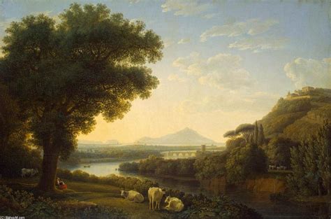 italien paysage, 1795 de Jacob Philippe Hackert (1737-1807, Germany) | Reproductions D'œuvres D ...