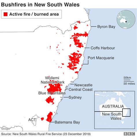 Australia fires: A visual guide to the bushfires and extreme heat - BBC ...