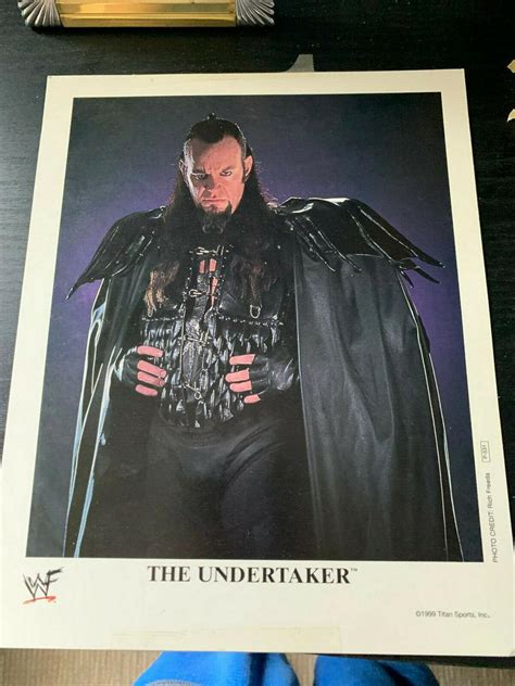 The Undertaker 8x10 Wrestling WWF WWE Promo Photo 8.5x11 1999 | #2042194192