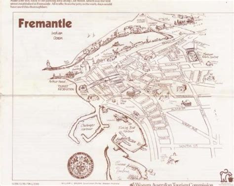 Tourist map of Fremantle | author Carmen Amato