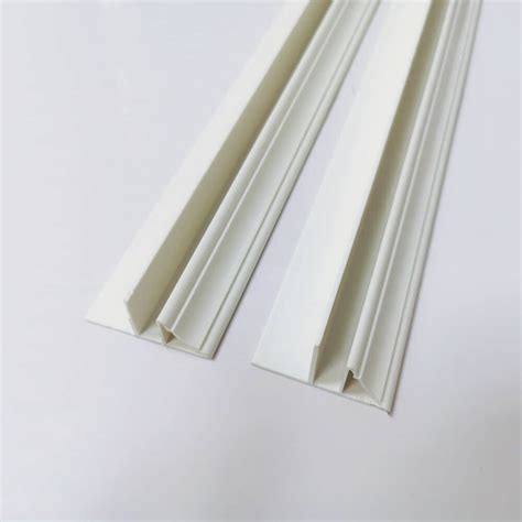 White PVC Cladding Corner Trim Plastic PVC Panel Moulding - PVC Corner Decoration and PVC Clips