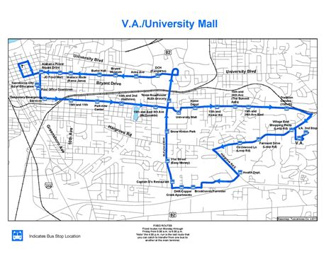 Tuscaloosa Transit Authority - V.A. Route