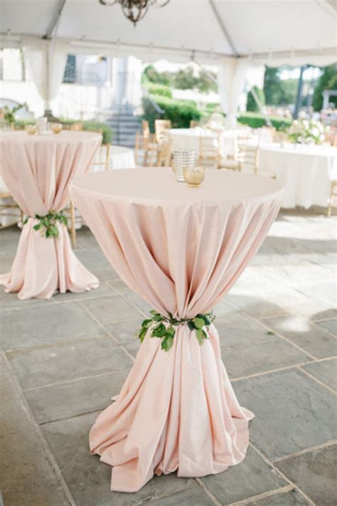 Blush Tablecloth, Cocktail Table, Highboy 132, 120 Round, 90x156 ...