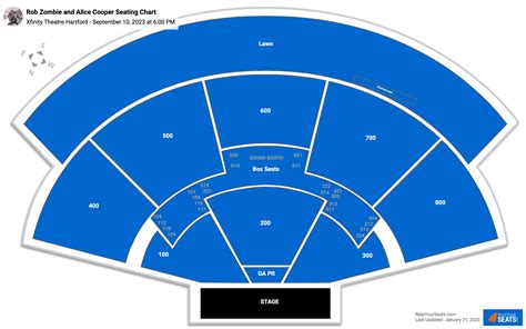 Xfinity Theatre Hartford Ct Interactive Seating Chart | Awesome Home