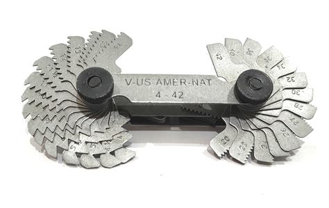 Buy Assorts Imperial 4-62 G Whitworth 52 Blades Screw Thread Pitch Gauge, Metric 0.25 mm to 6 mm ...