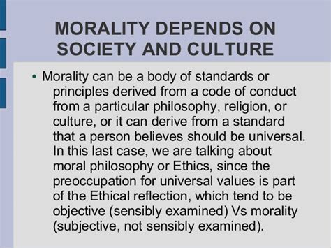 Ethics and morality