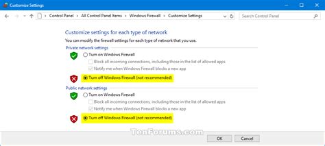 Turn On or Off Windows Defender Firewall in Windows 10 | Tutorials