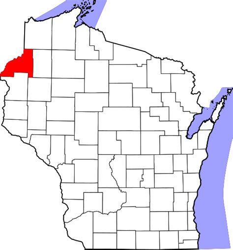 File:Map of Wisconsin highlighting Burnett County.svg - Wikipedia