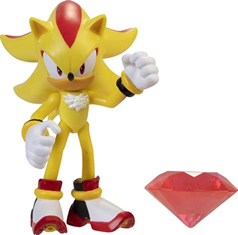 Sonic - The Hedgehog 407004 Sonic-figurer, 10 cm, Super Shadow w/Chaos ...