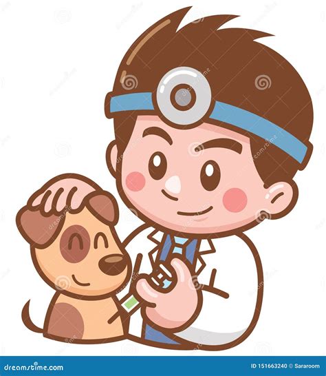 Pet Doctor stock vector. Illustration of concept, cartoon - 151663240