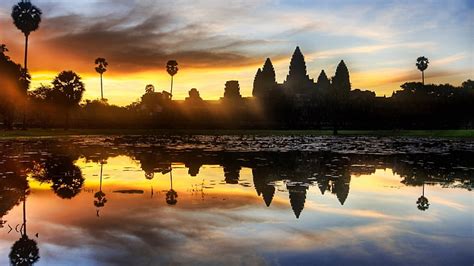 HD wallpaper: cambodia lakes angkor wat 1920x1080 Nature Lakes HD Art | Wallpaper Flare