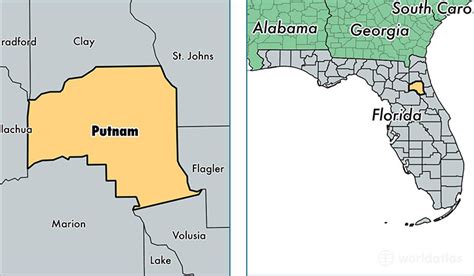 Putnam County, Florida / Map of Putnam County, FL / Where is Putnam County?