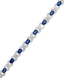 Bracelets - Macy's | Sapphire bracelet, Jewelry bracelets silver, Sterling silver bracelets