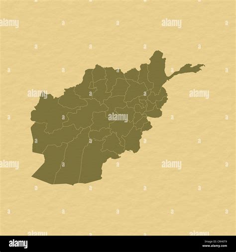 Political map of Afghanistan with the several provinces Stock Photo - Alamy