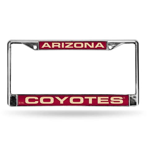 Arizona Coyotes License Plate Frame, Multicolor | License plate frames ...