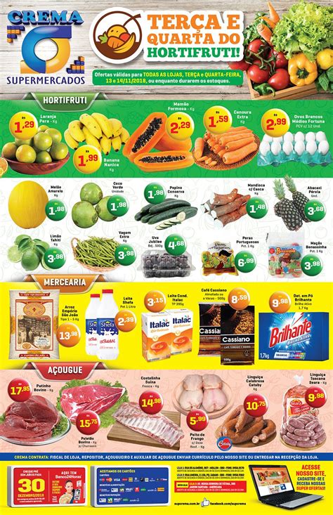 Supermercados Crema - Ofertas | Supermercados, Açougue, Cenoura