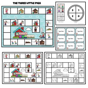 Fairy Tales Game Board Set w/ Editable Game Cards | TPT