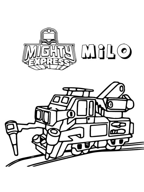 Mighty Express coloring pages - ColoringLib